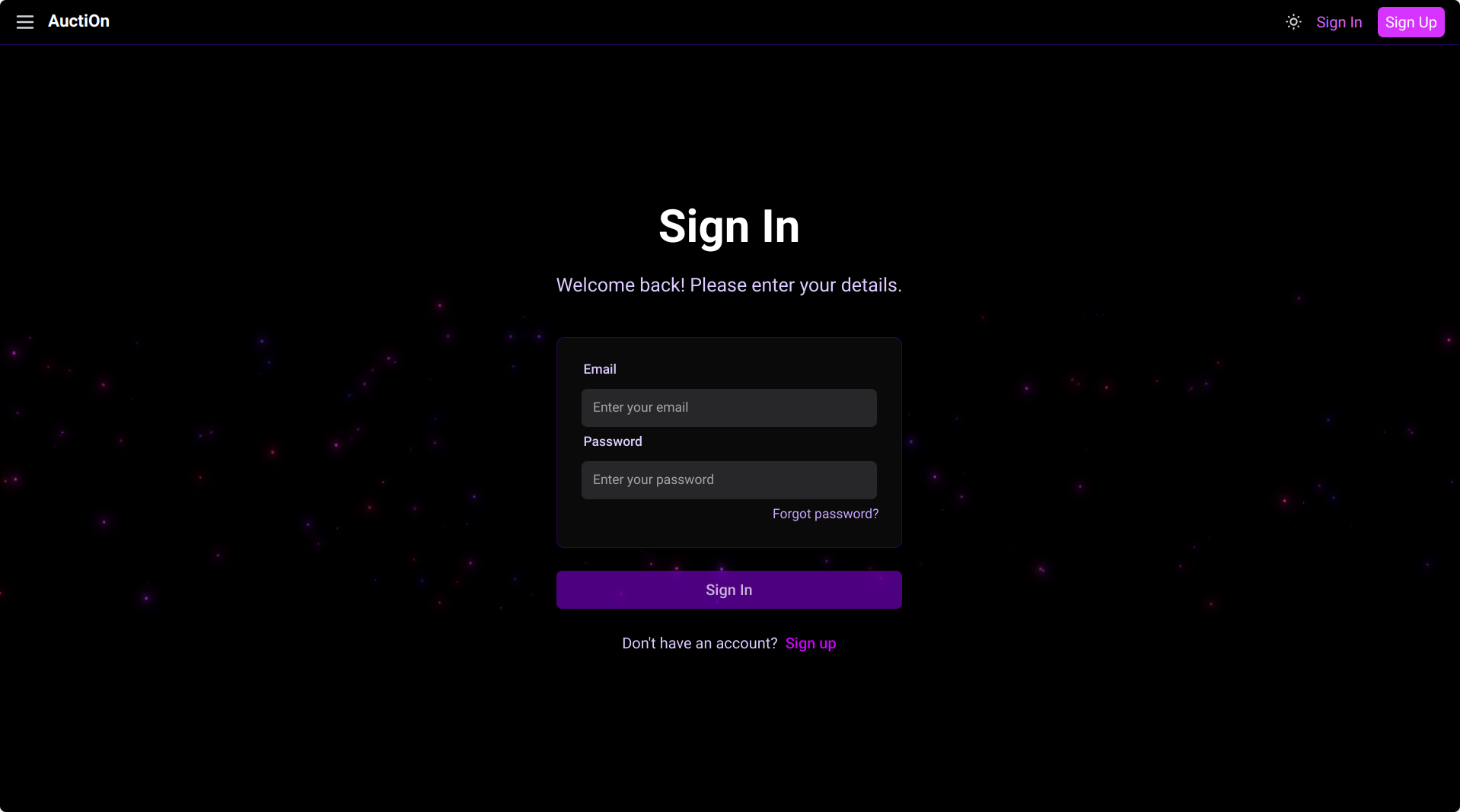Login Screenshot