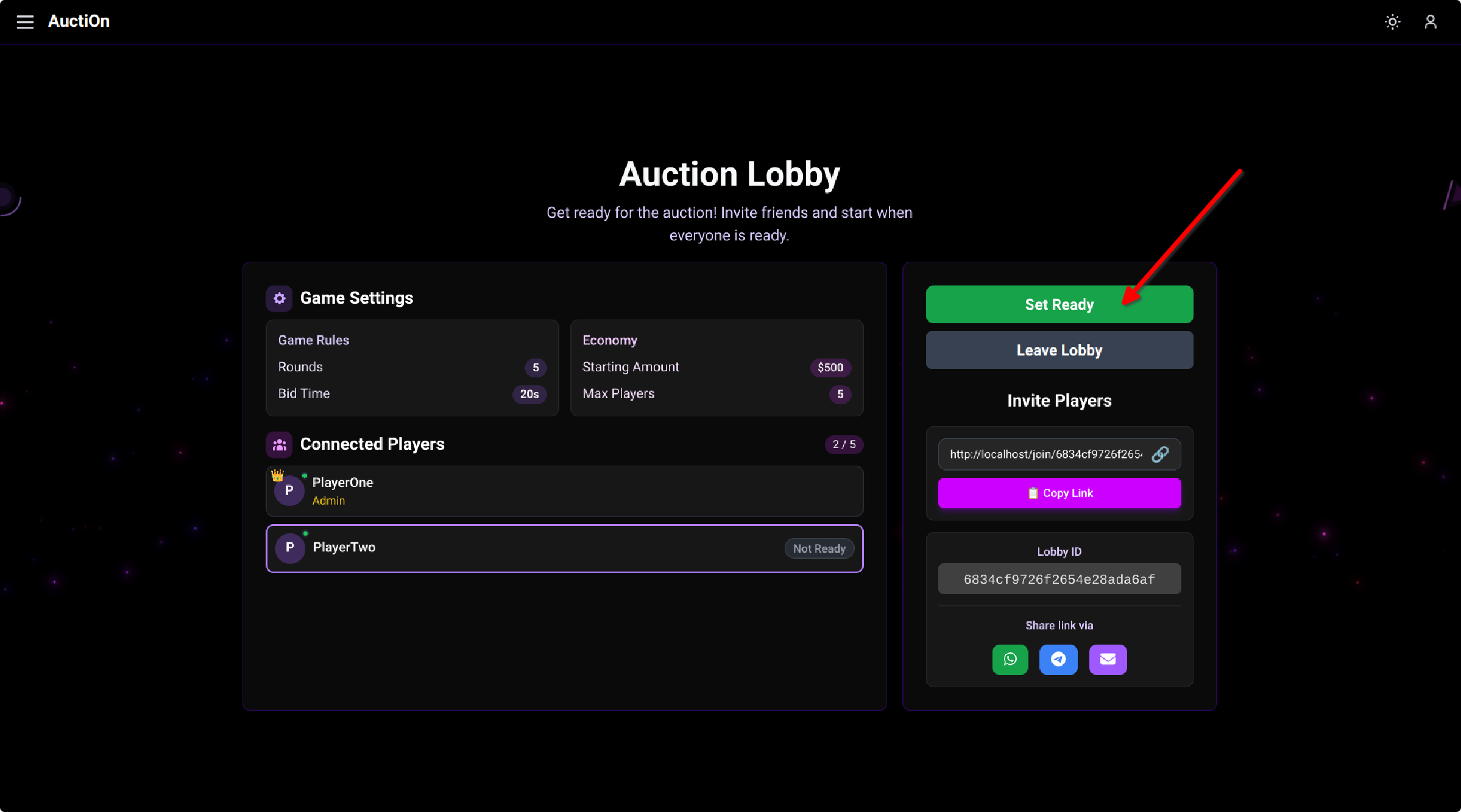 Set Ready Screenshot